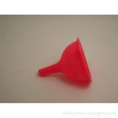 Red Durable Silicone Dinnerware Funnel Food Grade Acid-resi